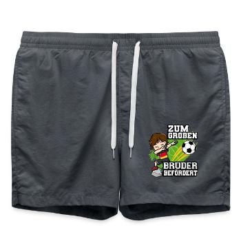 Zum Großen Bruder Befördert Soccer Player German - Badeshorts - Anthrazit - Vorne - AI Model Male 185 light (185cm)