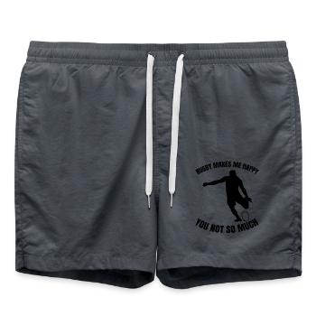 Rugby Coach Gift Rugby Rugby Team Rugby Player - Swim Trunks - anthracite - Front - AI Model Male 185 light (185cm)