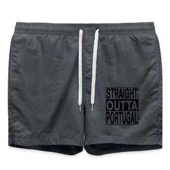 Portugal Straight outta Portugal - Swim Trunks - anthracite - Front - AI Model Male 185 light (185cm)