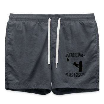 Kitesurfer Geschenk Windsurfer Surfen Windsurfing - Badeshorts - Anthrazit - Vorne - AI Model Male 185 light (185cm)