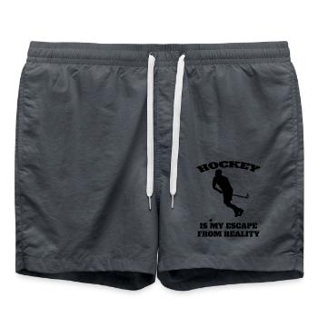 Floorball Cadeau Hockey sur gazon Joueur de hockey Hockey - Short de bain - charbon - Devant - AI Model Male 185 light (185cm)