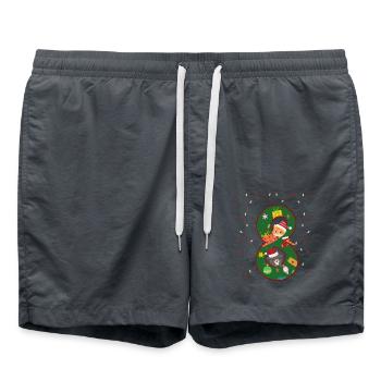 8 Years Old Children Christmas Gift Cute - Swim Trunks - anthracite - Front - AI Model Male 185 light (185cm)