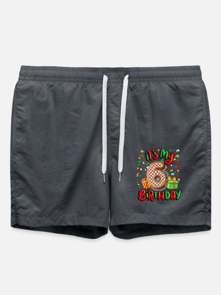 Es Ist Mein 6. Geburtstag Weihnachtsgeschenk 6. - Badeshorts - Anthrazit