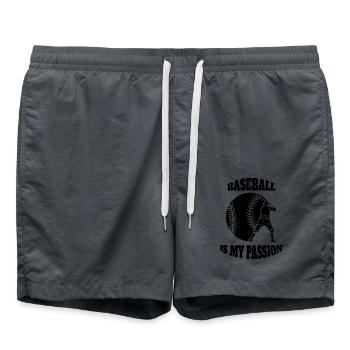Baseball Lovers Baseball Gift Jeu de baseball - Short de bain - charbon - Devant - AI Model Male 185 light (185cm)