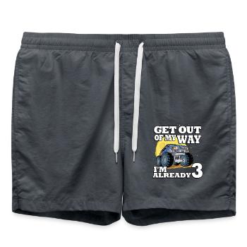 Get out of my way I'm already 3 truck 3. - Swim Trunks - anthracite - Front - AI Model Male 185 light (185cm)
