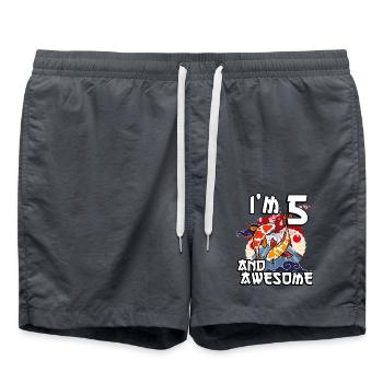 J’ai 5 ans et super carpe japonaise koi - Short de bain - charbon - Devant - AI Model Male 185 light (185cm)