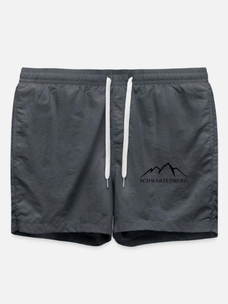 Schwarzenberg Erzgebirge Berge - Badeshorts - Anthrazit