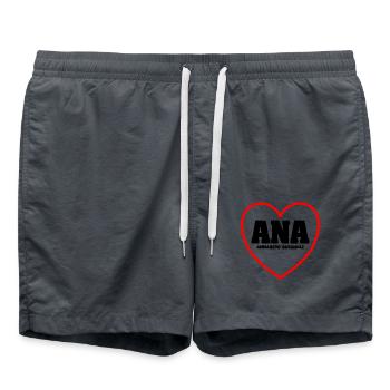 Annaberg Erzgebirge Sachsen - Badeshorts - Anthrazit - Vorne - AI Model Male 185 light (185cm)