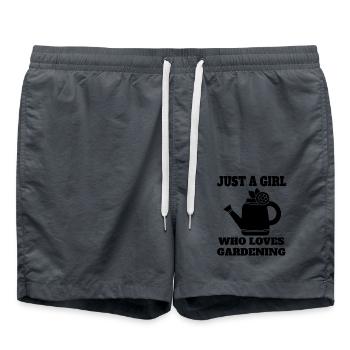 Gardener Girl Orchard Garden Hobby Gardener - Swim Trunks - anthracite - Front - AI Model Male 185 light (185cm)