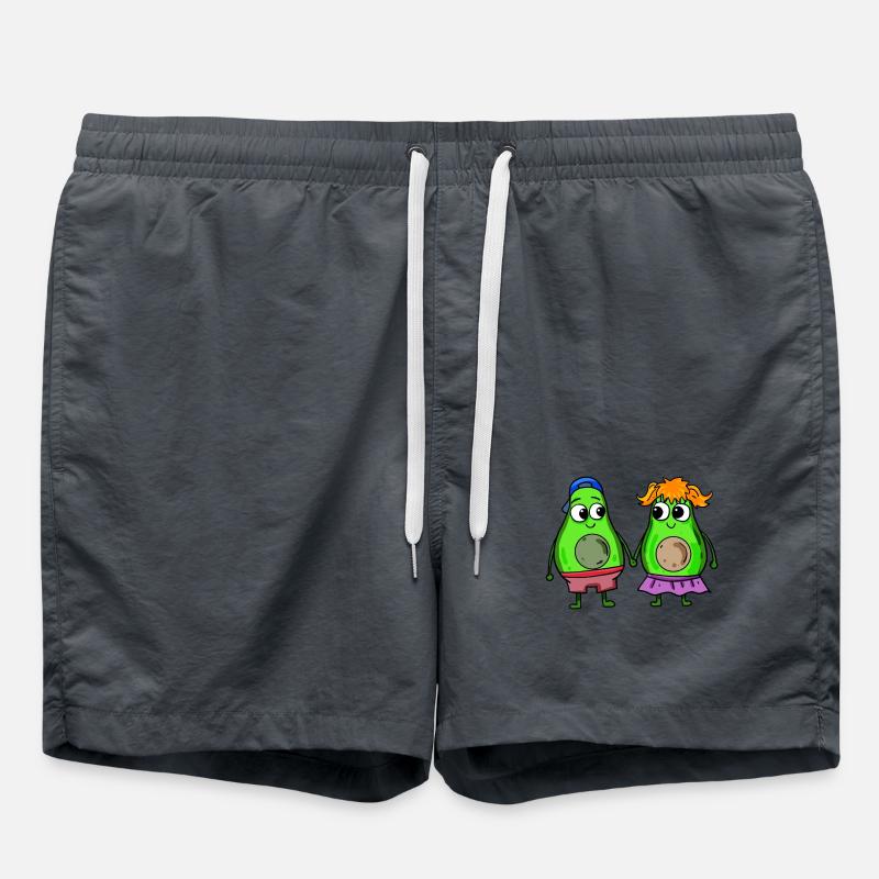 Avocado pair - Swim Trunks - anthracite