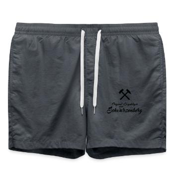 Original Erzgebirger aus Schwarzenberg - Badeshorts - Anthrazit - Vorne - AI Model Male 185 light (185cm)