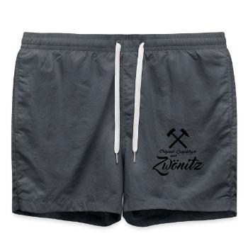 Original Erzgebirger aus Zwönitz - Badeshorts - Anthrazit - Vorne - AI Model Male 185 light (185cm)