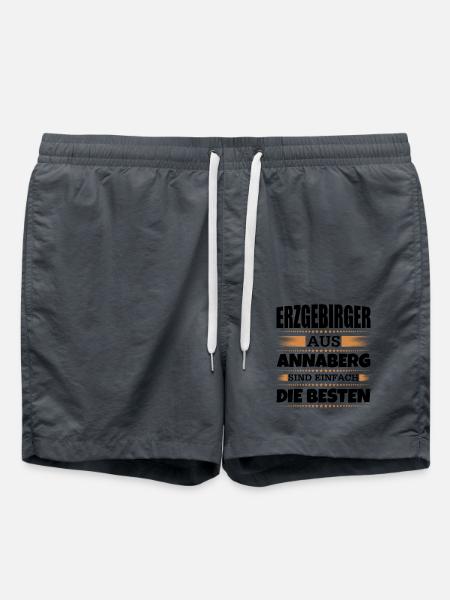 Erzgebirger aus Annaberg - Badeshorts - Anthrazit