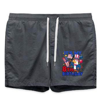 C’est mon 8ème anniversaire Firecracker Kid 4ème - Short de bain - charbon - Devant - AI Model Male 185 light (185cm)