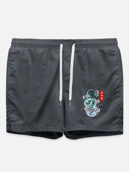 Japansk Earth Dragon Elemental Myth - Badeshorts - charcoal