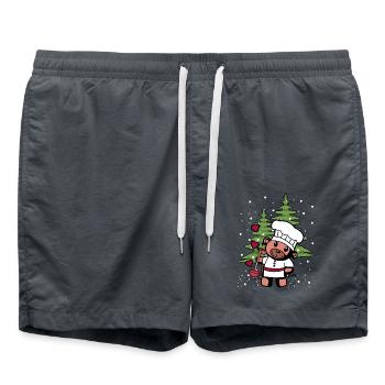 Hobby Chef Teddy Kitchen Christmas Gift Chef - Swim Trunks - anthracite - Front - AI Model Male 185 light (185cm)