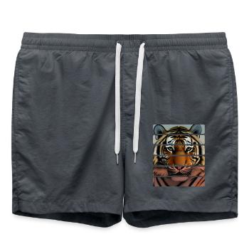 Tigre - Short de bain - charbon - Devant - AI Model Male 185 light (185cm)