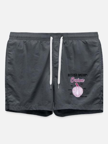 Onion Anatomy Veggies - Swim Trunks - anthracite