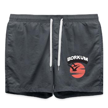 Borkum Seagull Sun Island Chemise - Short de bain - charbon - Devant - AI Model Male 185 light (185cm)