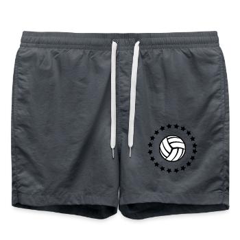 Volley-ball - Short de bain - charbon - Devant - AI Model Male 185 light (185cm)