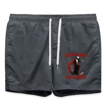 Beruflich schon immer was mit Menschen machen - Badeshorts - Anthrazit - Vorne - AI Model Male 185 light (185cm)