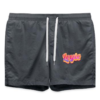 Vintage Philippines Urlaubsreise Asien Leyte - Badeshorts - Anthrazit - Vorne - AI Model Male 185 light (185cm)