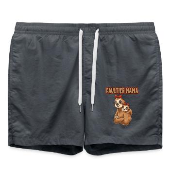 Beste Mama der Welt Muttertag Mutter Faultier für - Badeshorts - Anthrazit - Vorne - AI Model Male 185 light (185cm)
