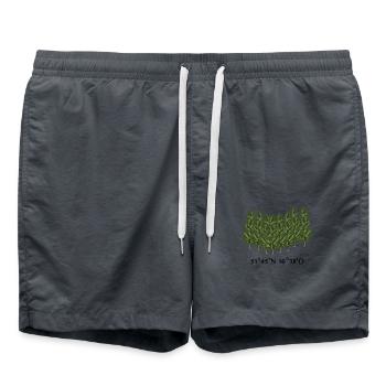 Harz Koordinaten - Badeshorts - Anthrazit - Vorne - AI Model Male 185 light (185cm)