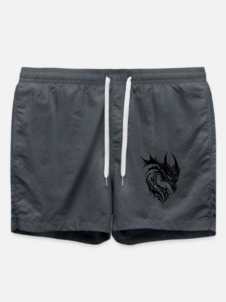 Dragon Tattoo Monster Style - Swim Trunks - anthracite