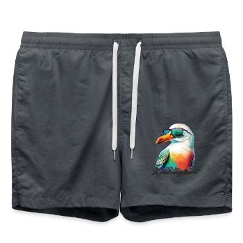 Kühlungsborn Holiday mouette fraîche avec lunettes de soleil - Short de bain - charbon - Devant - AI Model Male 185 light (185cm)