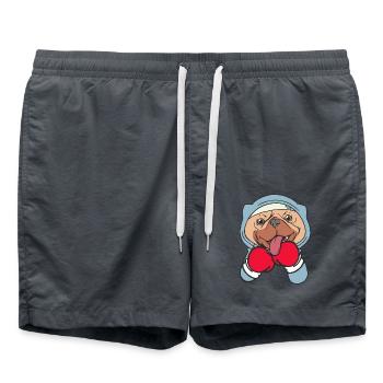 Dog Boxer Athlète martial Sparring Sports de combat - Short de bain - charbon - Devant - AI Model Male 185 light (185cm)