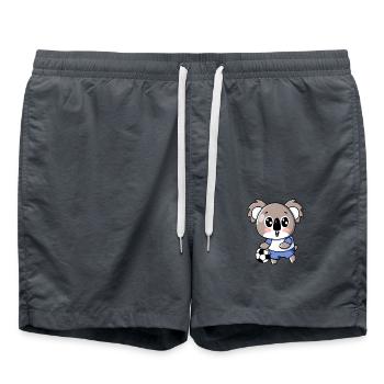 Joli koala Kawaii avec design de handball et de football - Short de bain - charbon - Devant - AI Model Male 185 light (185cm)