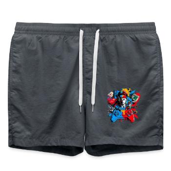 Retro Arcade Game Videospiel für Gamer - Badeshorts - Anthrazit - Vorne - AI Model Male 185 light (185cm)
