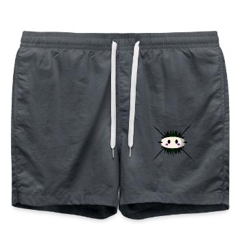Oursin à épines Kawaii - Short de bain - charbon - Devant - AI Model Male 185 light (185cm)
