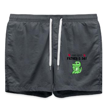 Fête des Pères - Premier cadeau de la fête des Pères - Short de bain - charbon - Devant - AI Model Male 185 light (185cm)