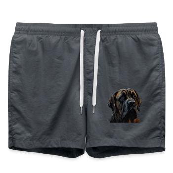 Great Dane Great Dane Dog Dogs Great Dane - Swim Trunks - anthracite - Front - AI Model Male 185 light (185cm)