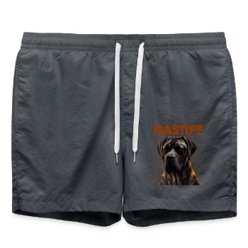 Great Dane Dog Dogs Great Dane - Swim Trunks - anthracite - Front - AI Model Male 185 light (185cm)