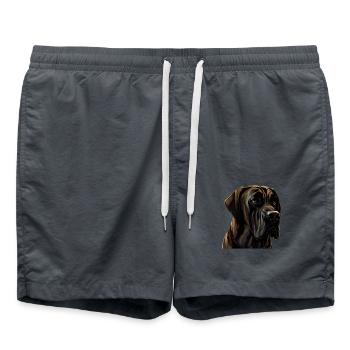 Great Dane Great Dane Dog Dogs Great Dane - Swim Trunks - anthracite - Front - AI Model Male 185 light (185cm)