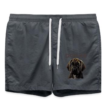 Great Dane Great Dane Dog Dogs Great Dane - Swim Trunks - anthracite - Front - AI Model Male 185 light (185cm)
