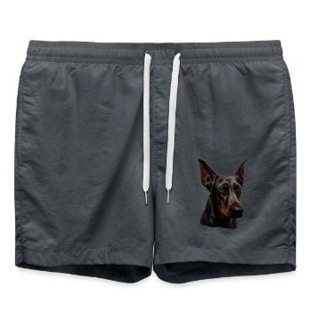 Doberman Dobermans Chien Chiens chiot Doberman - Short de bain - charbon - Devant - AI Model Male 185 light (185cm)