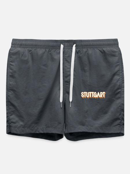Stuttgartererin Stuttgarterer Stuttgarter - Badeshorts - Anthrazit