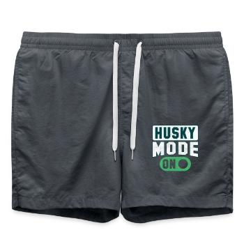 Husky mode on - Swim Trunks - anthracite - Front - AI Model Male 185 light (185cm)