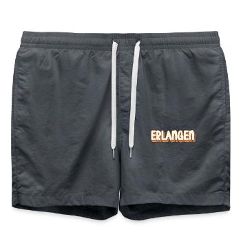 Erlangenerin Erlangener Erlangen - Swim Trunks - anthracite - Front - AI Model Male 185 light (185cm)