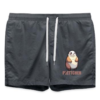 Gros furet - Short de bain - charbon - Devant - AI Model Male 185 light (185cm)