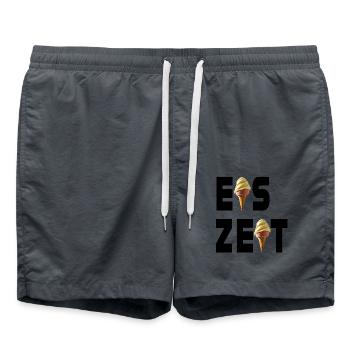 Eiszeit mit Eis - Badeshorts - Anthrazit - Vorne - AI Model Male 185 light (185cm)