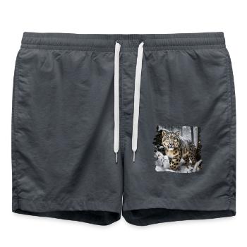 Snow Leopard Snow Leopard - Swim Trunks - anthracite - Front - AI Model Male 185 light (185cm)