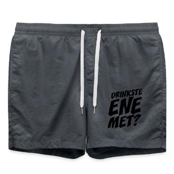 Dringste Ene Met Kölsch Köln Kölner Grundgesetz - Badeshorts - Anthrazit - Vorne - AI Model Male 185 light (185cm)