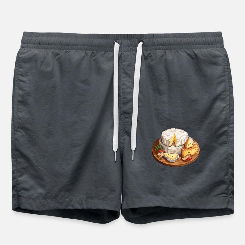 Camembert Cheese Board - Swim Trunks - anthracite