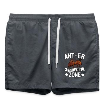 Ant-er the funny zone - Swim Trunks - anthracite - Front - AI Model Male 185 light (185cm)
