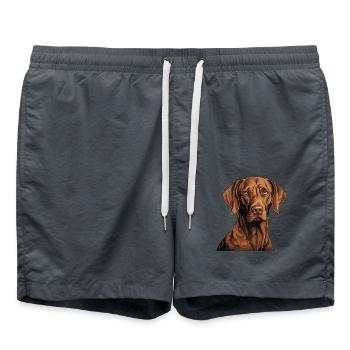 Magyar Vizsla - Swim Trunks - anthracite - Front - AI Model Male 185 light (185cm)